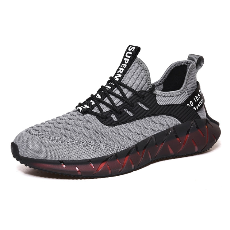 Men Lightweight Breathable Mesh Sneakers Flying Woven Casual Running Shoes, 38, 39, 40, 41, 42, 43, 44, 45