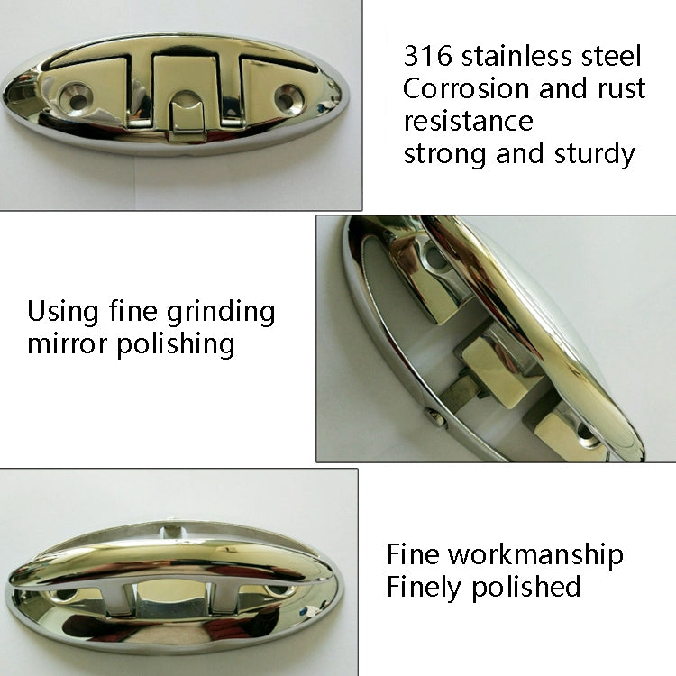 Lifting Cable Bolt 316 Stainless Steel Folding Yacht Splint Lock Bolt, 6 inch 150mm