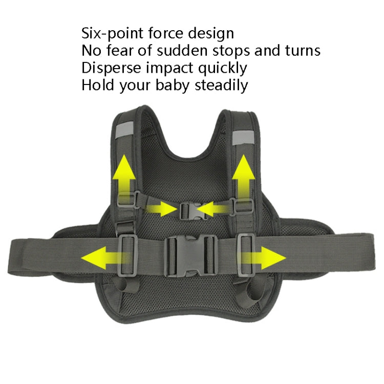 MTBD1063 Electric Motorcycle Seat Belt Child Seat Belt Baby Strap, Black, Red, Blue, Yellow