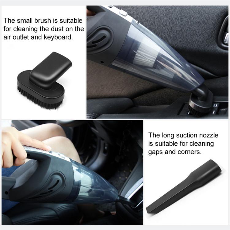 Wet And Dry Handheld High-Power Portable Car Vacuum Cleaner, R-6052C Vacuum Cleaner with USB Cable (Black), No-Wired Vacuum Cleaner, US Plug