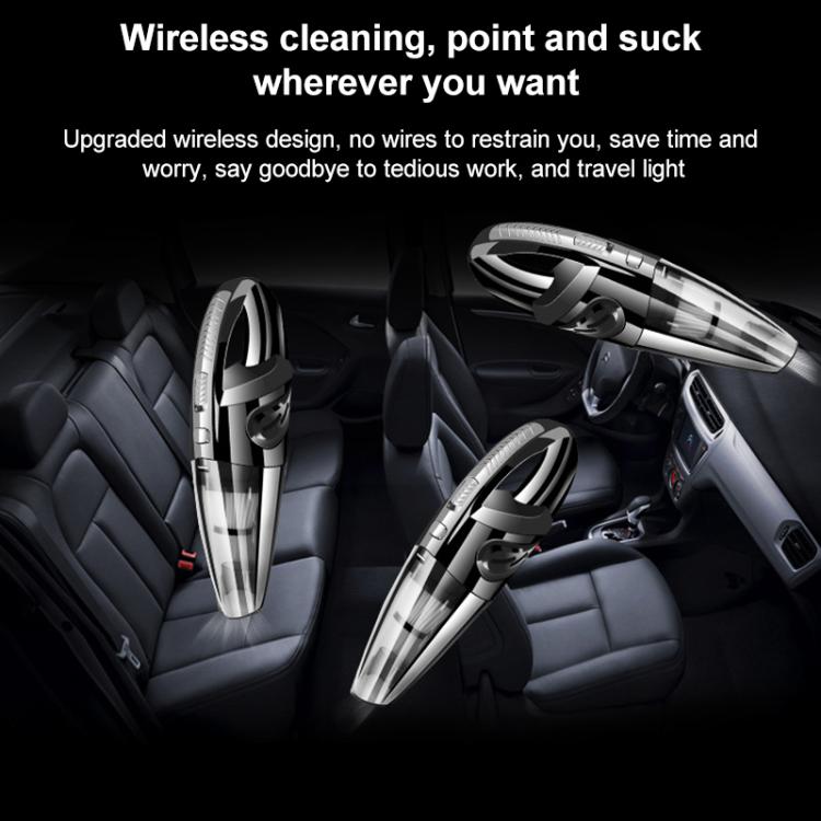 Wet And Dry Handheld High-Power Portable Car Vacuum Cleaner, R-6052C Vacuum Cleaner with USB Cable (Black), No-Wired Vacuum Cleaner, US Plug
