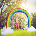 FY002 Inflatable PVC Outdoor Rainbow Arch Sprinkler Children Playing Water Toy, Rainbow Arch