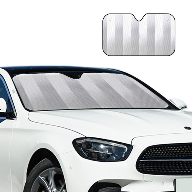 Aluminum Foil Five-Layer Thickening Car Sunscreen Heat Insulation Sun Visor, 145x70cm Gold, 145x70cm Silver, 145x70cm Blue