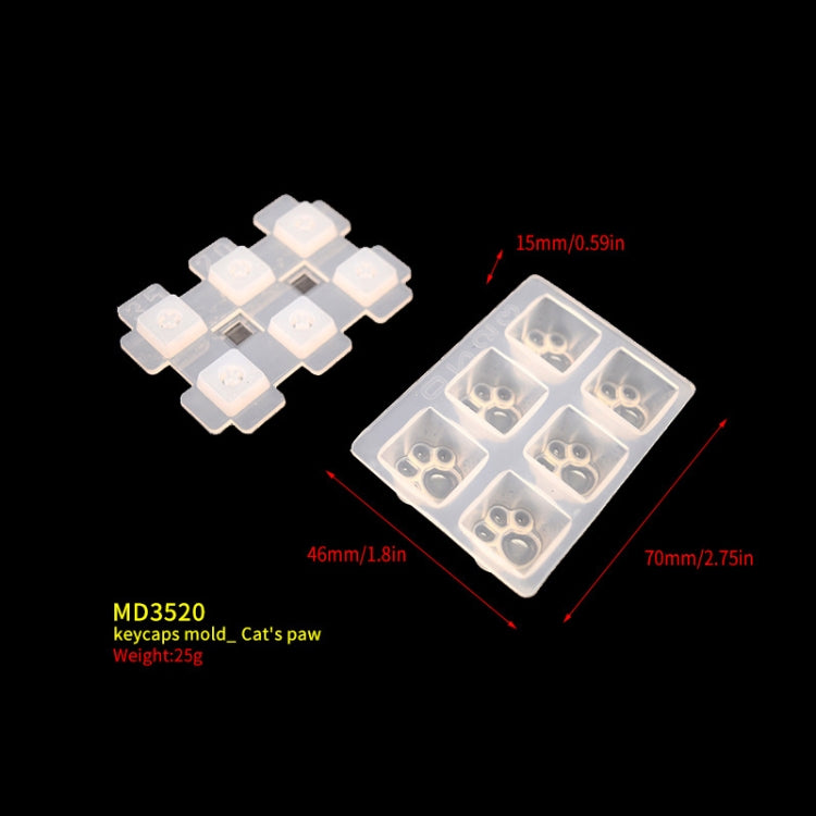 DIY Keycap Silicone Mold OEM Mechanical Keyboard Silicone Mold, MD3520, MD3521, MD3522, MD3523, MD3524, MD3525
