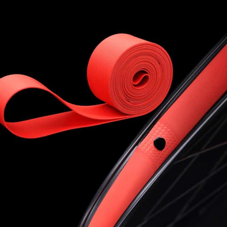 10 PCS Road Mountain Bike Anti-Stab Tire Pad Bicycle Wheel Set PVC Spoke Lining Tape, Red, Yellow