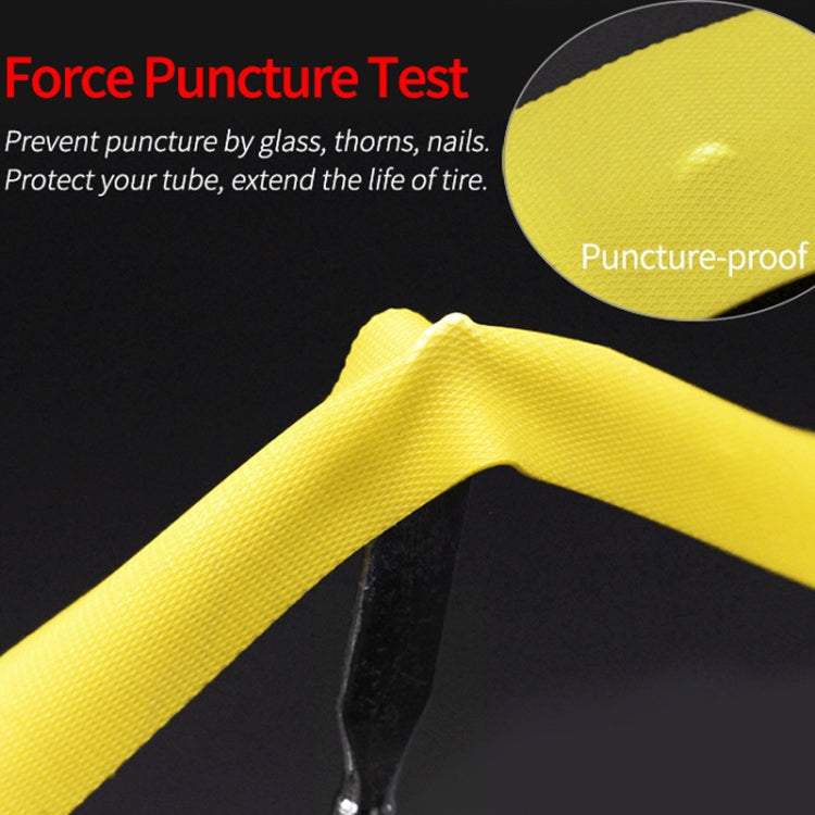 10 PCS Road Mountain Bike Anti-Stab Tire Pad Bicycle Wheel Set PVC Spoke Lining Tape, Red, Yellow