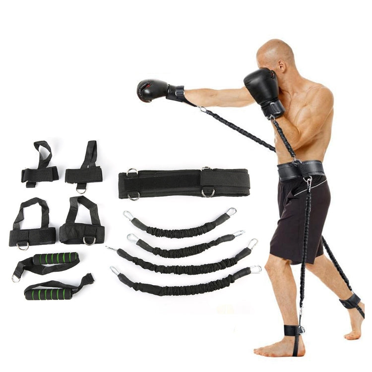 Bounce Trainer Fitness Resistance Band Boxing Suit Latex Tube Tension Rope Leg Waist Trainer, 60 Pounds, 80 Pounds, 100 Pounds, 120 Pounds, 140 Pounds, 150 Pounds