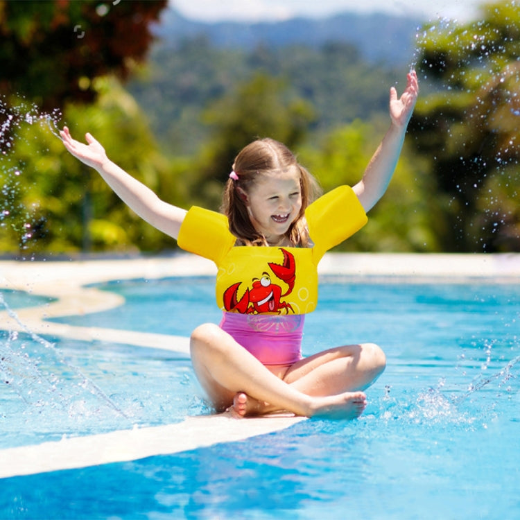 Children Play Water Swimming Gear Cartoon Buoyancy Vest, Starfish, Shell, Red Flamingo, Blue Crab, Turtle, Small Dinosaur, Little Whale, Crab