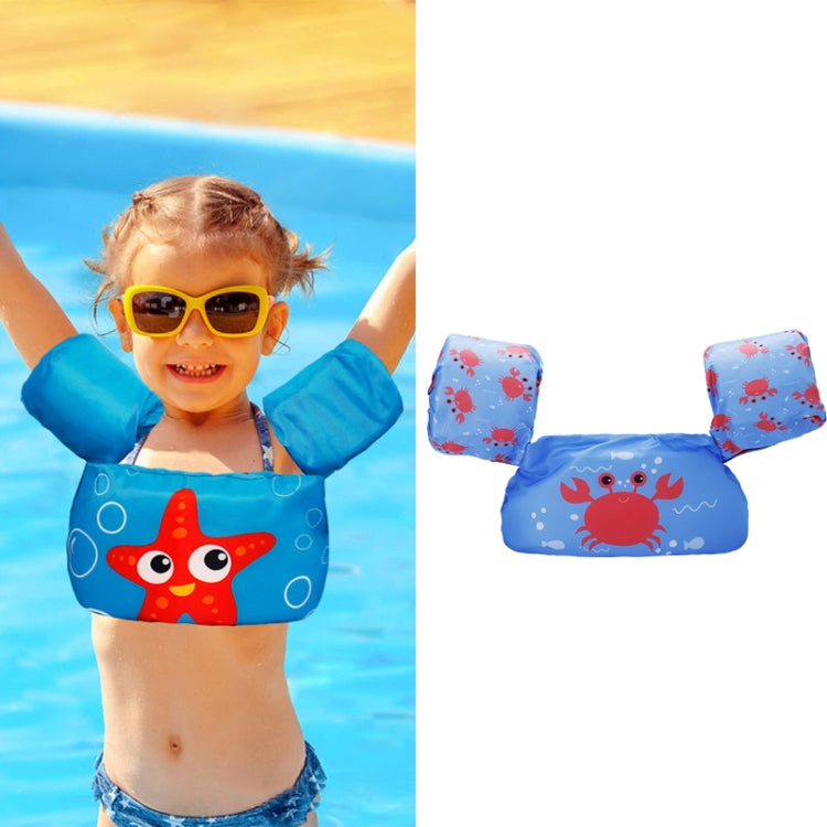 Children Play Water Swimming Gear Cartoon Buoyancy Vest, Starfish, Shell, Red Flamingo, Blue Crab, Turtle, Small Dinosaur, Little Whale, Crab