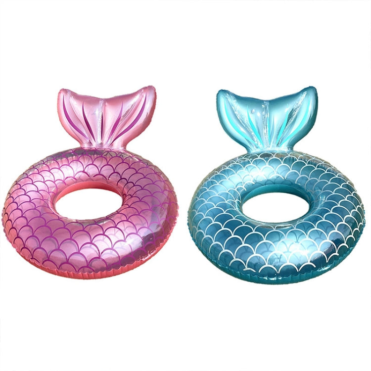 Adult Thickened Backrest Swimming Ring Mermaid Swim Ring, Swimming Ring (Pink), Swimming Ring (Blue)