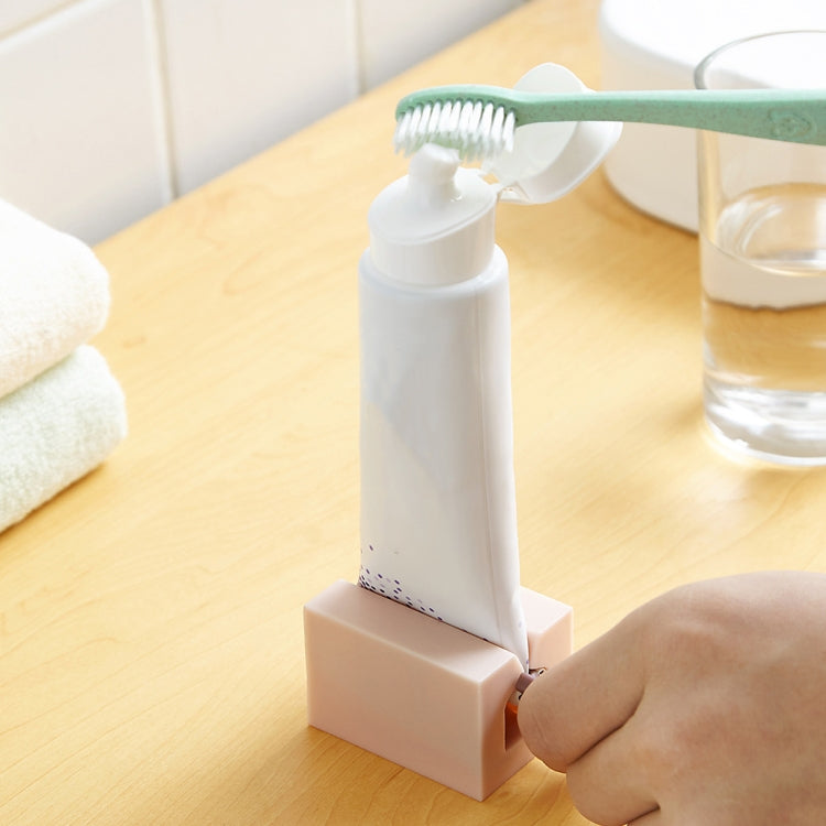 5 PCS TM19014 Lazy Toothpaste Squeezer Manual Toothpaste Extruder, Light Blue + Dark Blue, Pink + Deep Pink, White + Grey, Dark Blue + Yellow