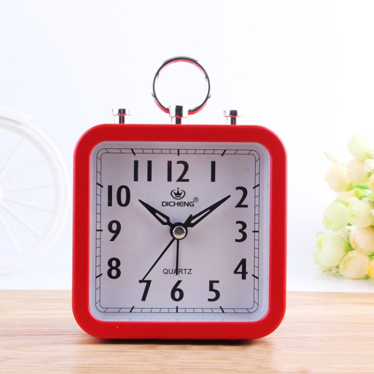 Candy Color Office Home Student Square Alarm Clock, Red, Green, Blue, Black, Pink, Grey