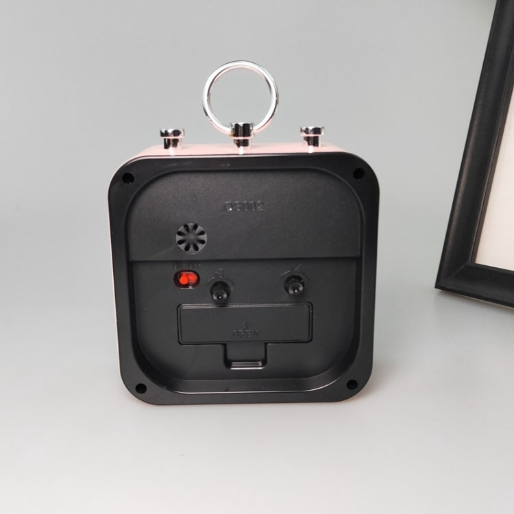 Candy Color Office Home Student Square Alarm Clock, Red, Green, Blue, Black, Pink, Grey