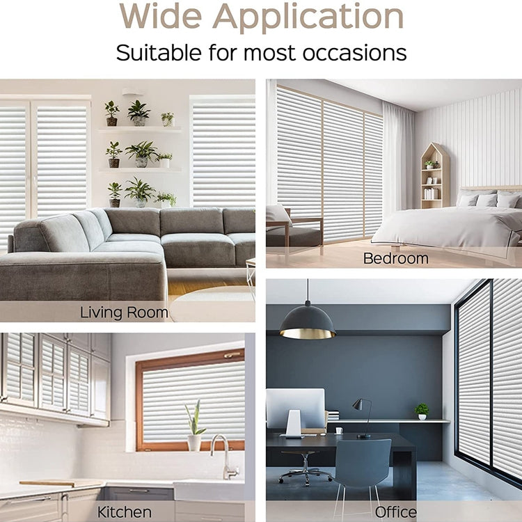 2pcs Office Privacy Glass Film Admiring Removable Large Size Blind Glass Stickers, Specification: 45cm x 1 m, 45cm x 1 m