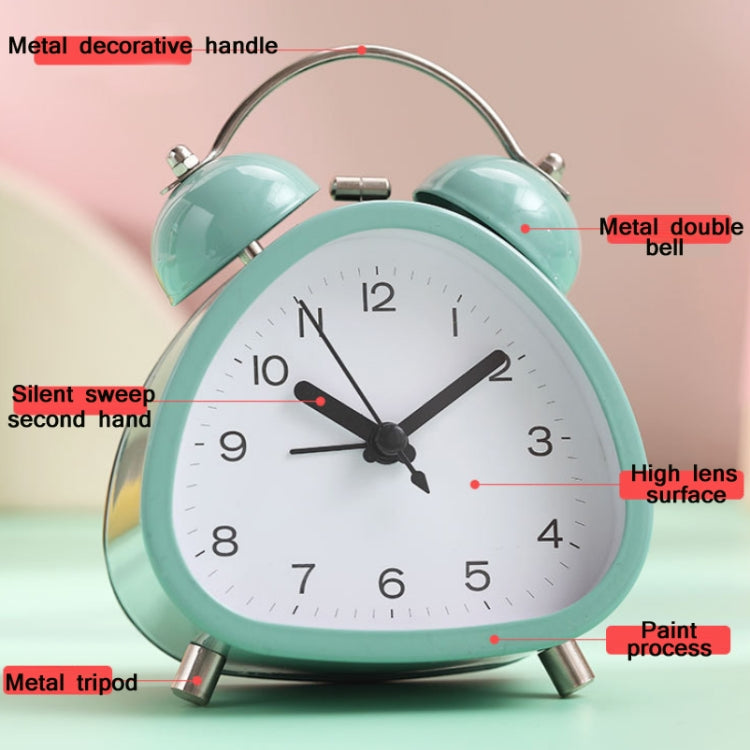 Student Metal Retro Digital Alarm Clock With Light, Red, Green, Black
