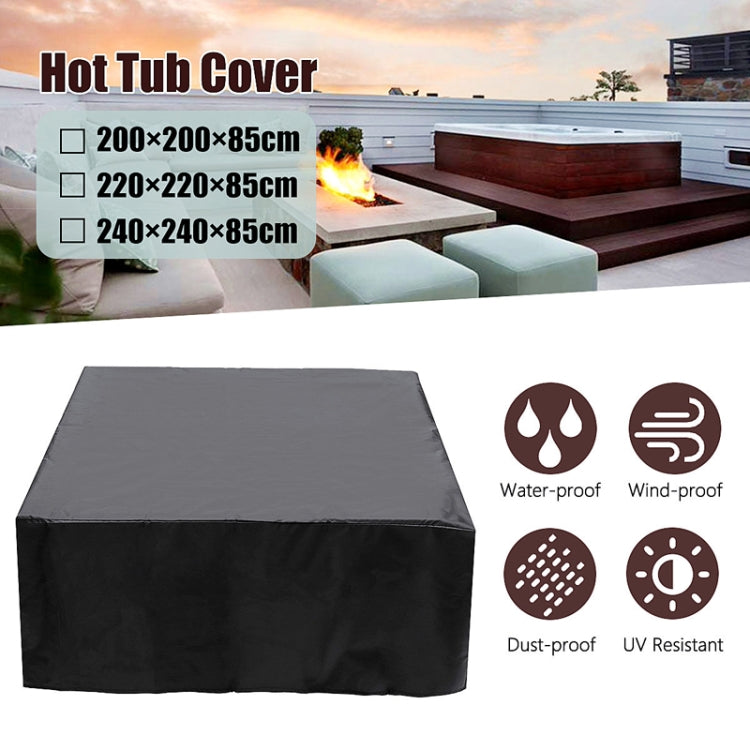 Waterproof And Dustproof Cover For Bathtub Swimming Pool Table And Chair Falling Leaves Protection Cover, 231x231x30cm, 244x244x30cm, 218x218x30cm