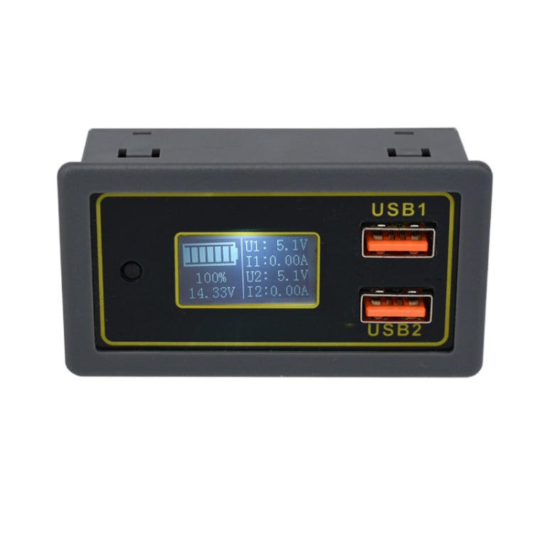 Car DC Voltage Electricity Table 12/24V Battery Lead-Acid Battery Turn 5V USB Fast Charge Display, Car DC Voltage Electricity Table