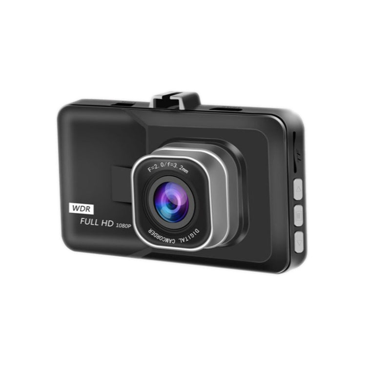 3.0 Inch HD 1080P Wide-Angle Driving Recorder With Reversing Image Specification：, Normal Definition Single Record（Black）