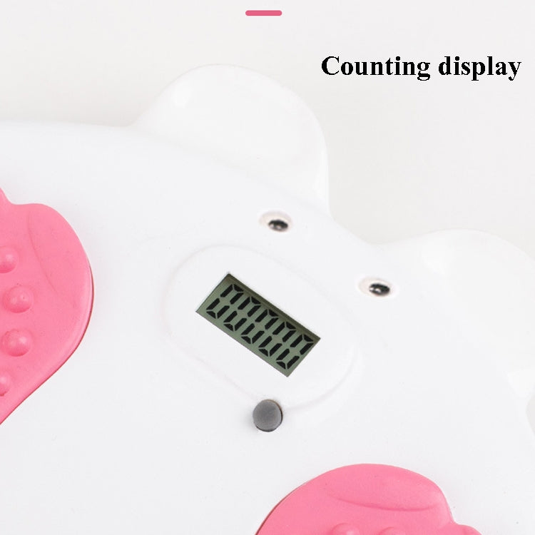 Home Fitness Bear Shape Twisting Machine Abdomen Massage Turntable Magnet Sports Twisting Disk With Counting Display, Fitness Bear Shape Twisting