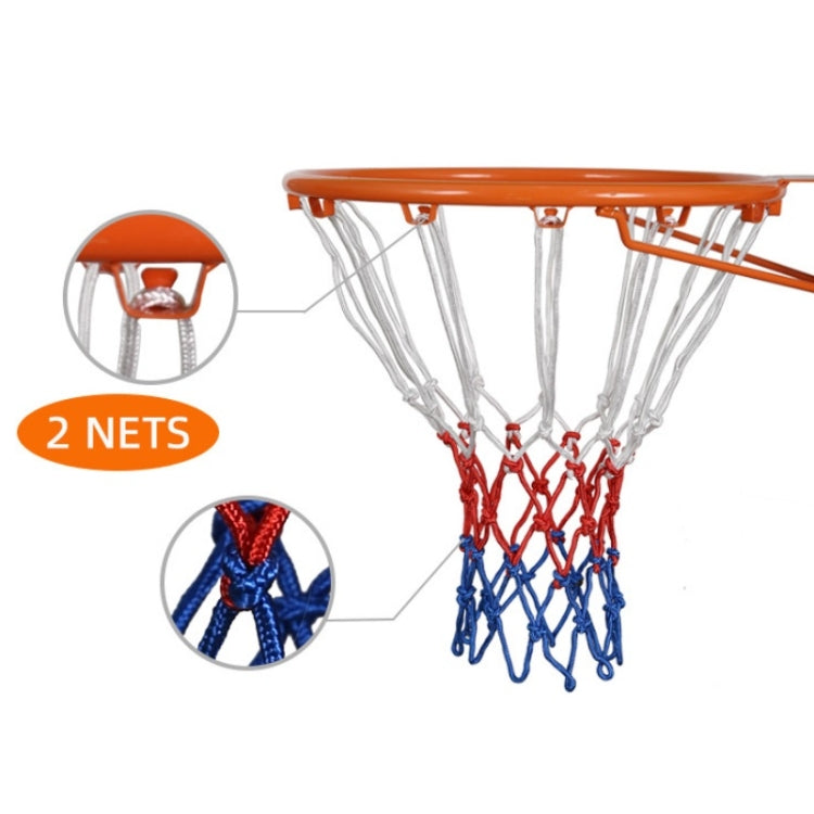 Outdoor Round Rope Basketball Net, Colour: 5.0mm Long Heavy Polyester(Red White Blue), 5.0mm Long Heavy Polyester(Red White Blue), 5.0mm Heavy Polyester(White Red Blue), 5.0mm Heavy Polyester(White Red), 5.0mm Heavy Polyester(White)                    ...