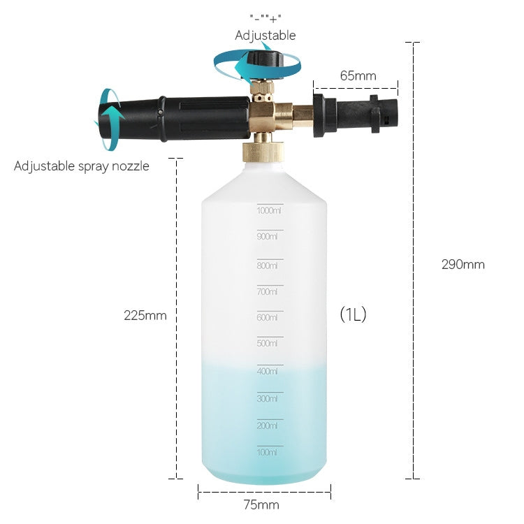 High Pressure Car Wash Foam Pot Copper Spray Head PA Pot, Copper Spray Head PA Pot