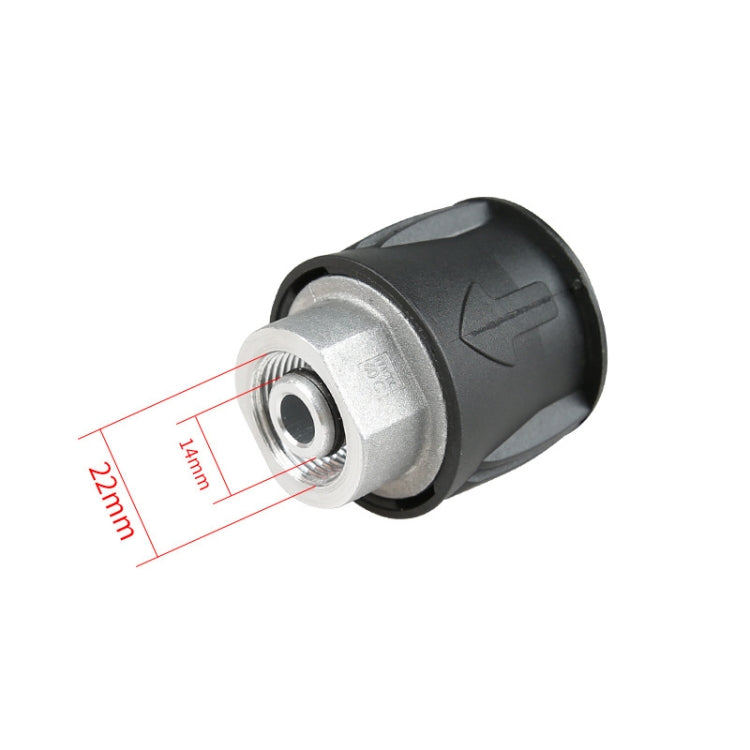 Aluminum Conversion Joint M22 / 14 Cleaning Machine Water Pipe Adapter For Karcher, M22 / 14 Cleaning Pipe Adapter