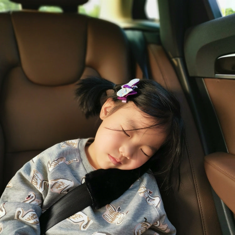 2 Pairs Fleece-like Safety Belt Cover Car Plush Safety Belt Cover, Black, Grey, Brown, Coffee, Deep Purple, Red, Light Pink, Blue, Light Grey, Light Purple