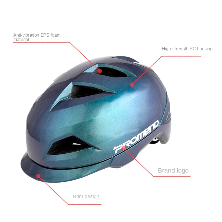 PROMEND 12H19 Summer Cool Motorcycle Riding Half Helmet Helmet Outdoor Off-Road Helmet With Tail Light, PROMEND 12H19(Colorful Blue), PROMEND 12H19(Colorful Purple), PROMEND 12H19(Matte Titanium Color), PROMEND 12H19(Black)