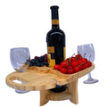 Outdoor Picnic Table Wooden Foldable Wine Rack, Foldable Table