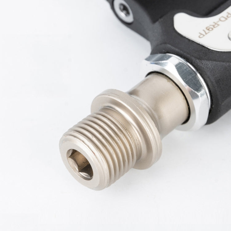 1 Pair PROMEND PD-R97P Bicycle Self-Locking Pedal Road Bike Nylon Lock Pedal SPD System Cassette Palin Pedal, PD-R97P