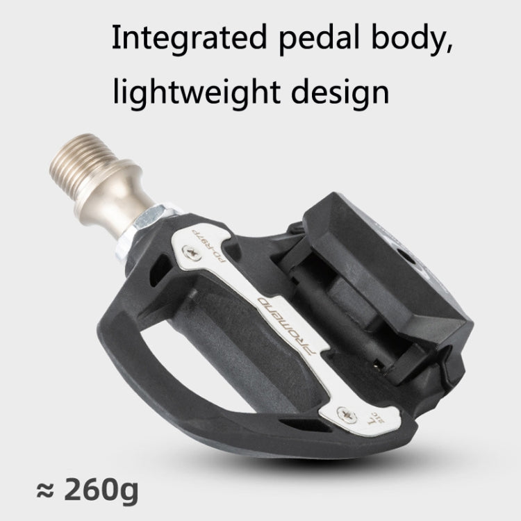 1 Pair PROMEND PD-R97P Bicycle Self-Locking Pedal Road Bike Nylon Lock Pedal SPD System Cassette Palin Pedal, PD-R97P