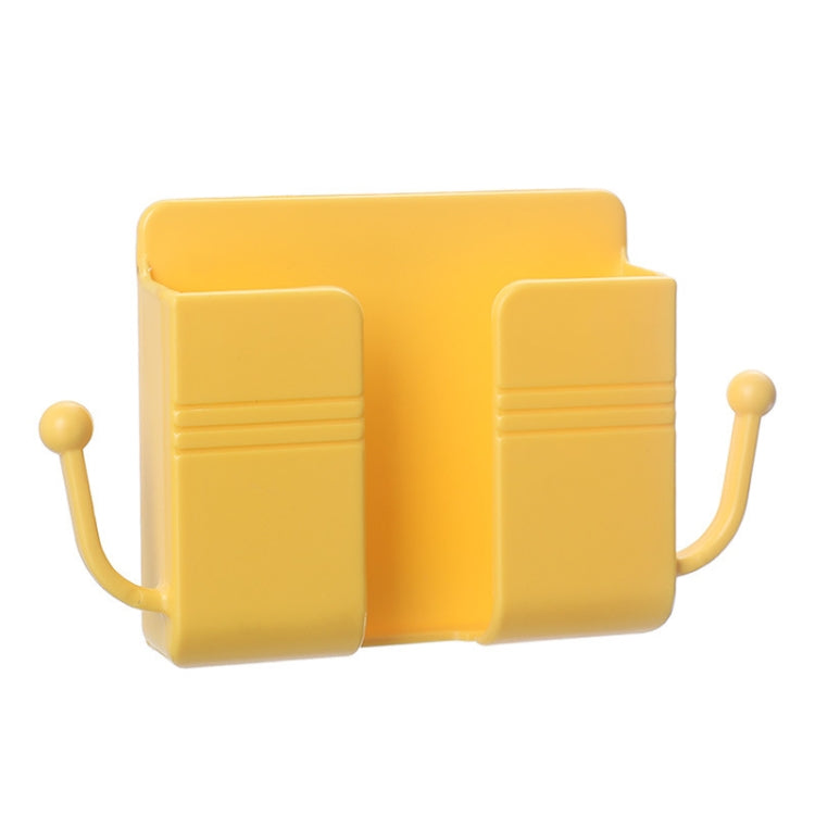 10 PCS Wall-Mounted Remote Control Storage Box Bedside Mobile Phone Charging Stand, 10 PCS White, 10 PCS Yellow, 10 PCS Green, 10 PCS Blue, 10 PCS Pink