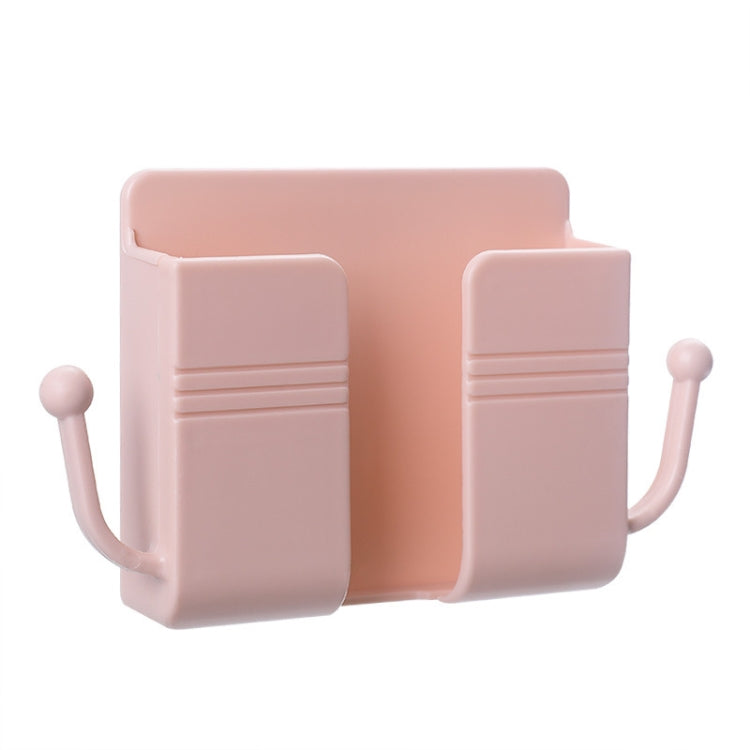 10 PCS Wall-Mounted Remote Control Storage Box Bedside Mobile Phone Charging Stand, 10 PCS White, 10 PCS Yellow, 10 PCS Green, 10 PCS Blue, 10 PCS Pink