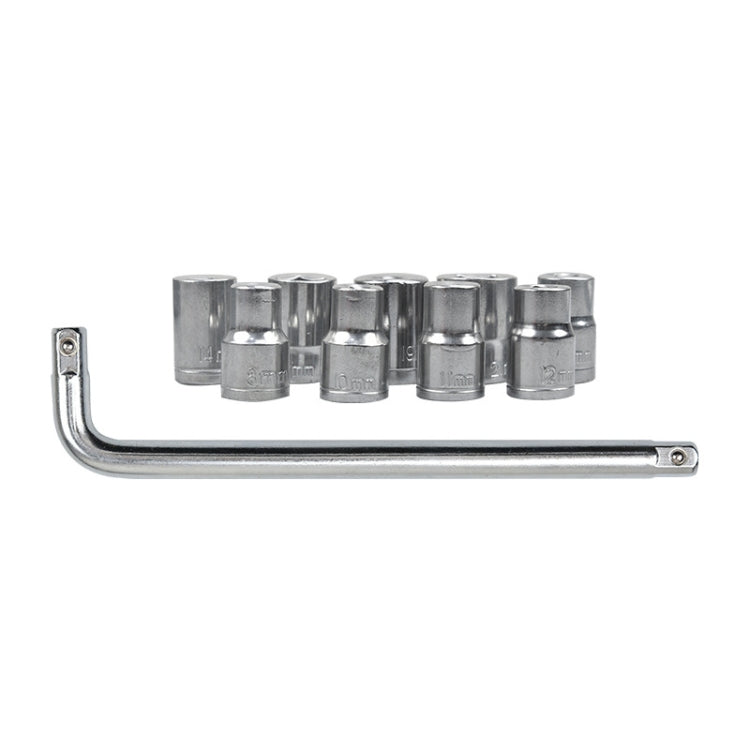 CY-0117 Sleeve Combination Tool Set Ratchet Repair Emergency Tricycle Auto Repair Multi-Function Set, 10 PCS / Set