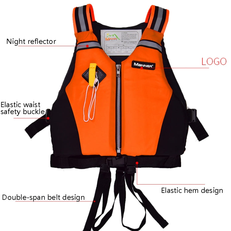 Manner QP2025 Buoyancy Vest Dragon Boat Kayak Paddle Board Buoyancy Vest, Green, Orange, Red