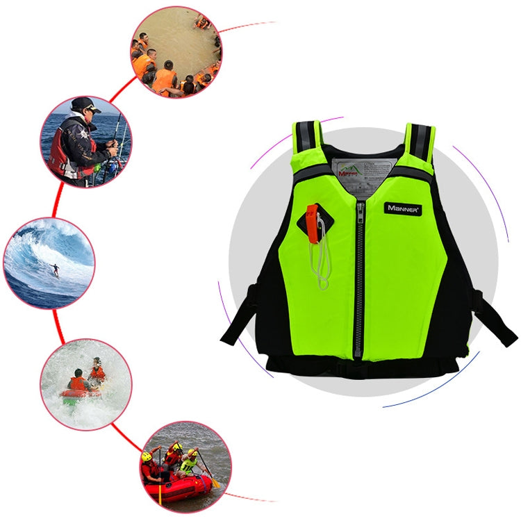 Manner QP2025 Buoyancy Vest Dragon Boat Kayak Paddle Board Buoyancy Vest, Green, Orange, Red