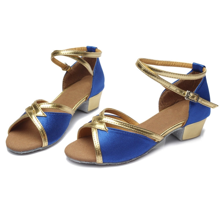 Tango Salsa Latin Low Heel Soft Bottom Dance Shoes for Girls & Women, 24, 25, 26, 27, 28, 29, 30, 31
