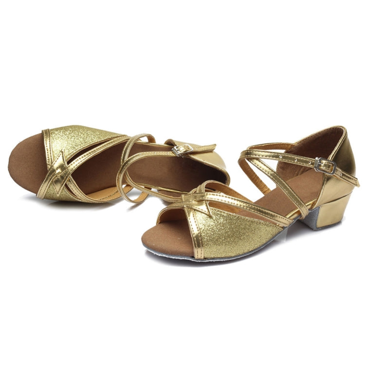 Tango Salsa Latin Low Heel Soft Bottom Dance Shoes for Girls & Women, 41, 39