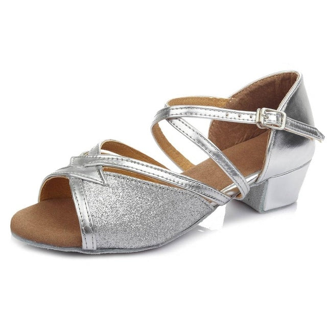 Tango Salsa Latin Low Heel Soft Bottom Dance Shoes for Girls & Women, 41, 39
