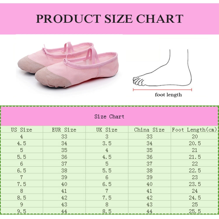 Flats Soft Ballet Shoes Latin Yoga Dance Sport Shoes for Children & Adult, 23, 24, 25, 26, 27, 28, 29, 30, 31