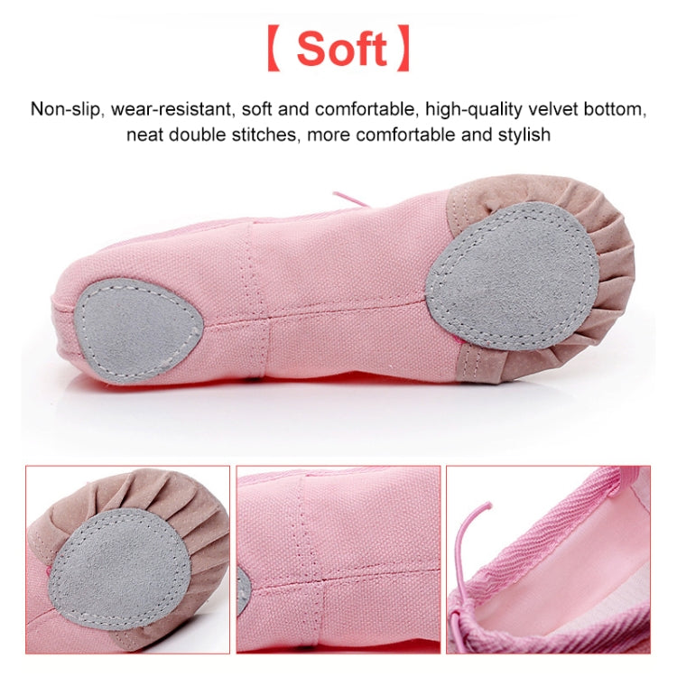 Flats Soft Ballet Shoes Latin Yoga Dance Sport Shoes for Children & Adult, 32, 33, 34, 35, 36, 37, 38, 39, 40
