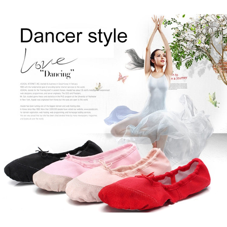 Flats Soft Ballet Shoes Latin Yoga Dance Sport Shoes for Children & Adult, 32, 33, 34, 35, 36, 37, 38, 39, 40