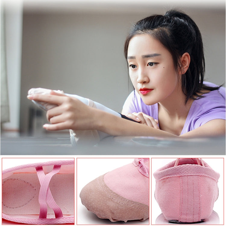 Flats Soft Ballet Shoes Latin Yoga Dance Sport Shoes for Children & Adult, 32, 33, 34, 35, 36, 37, 38, 39, 40