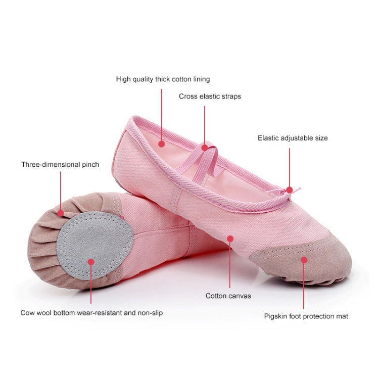 Flats Soft Ballet Shoes Latin Yoga Dance Sport Shoes for Children & Adult, 41, 42, 43, 44, 45