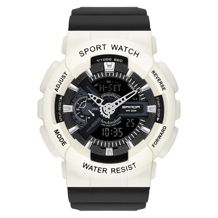 SANDA Outdoor Leisure Waterproof Multifunctional Luminous Electronic Watch