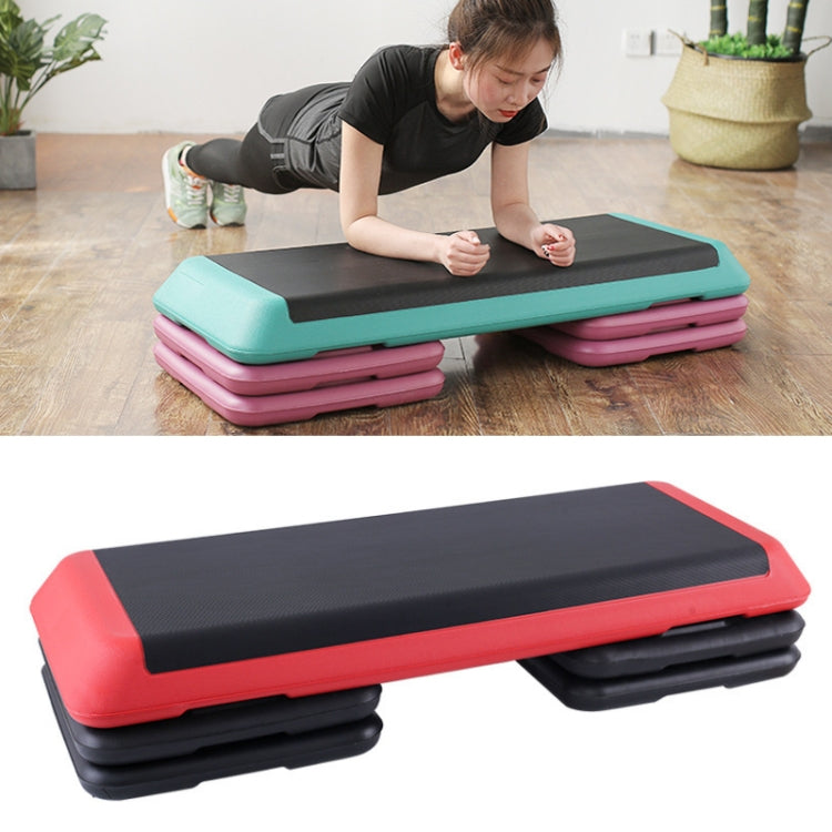 110cm Fitness Pedal Adjustable Sports Yoga Fitness Aerobics Pedal, Gray Motherboard + 4 Black Base, Red Motherboard + 4 Black Base, Grass Green Motherboard + 4 Grass Green Bases, Dark Green Motherboard + 4 Red Base, Dark Green Motherboard + 4 Black Bas...