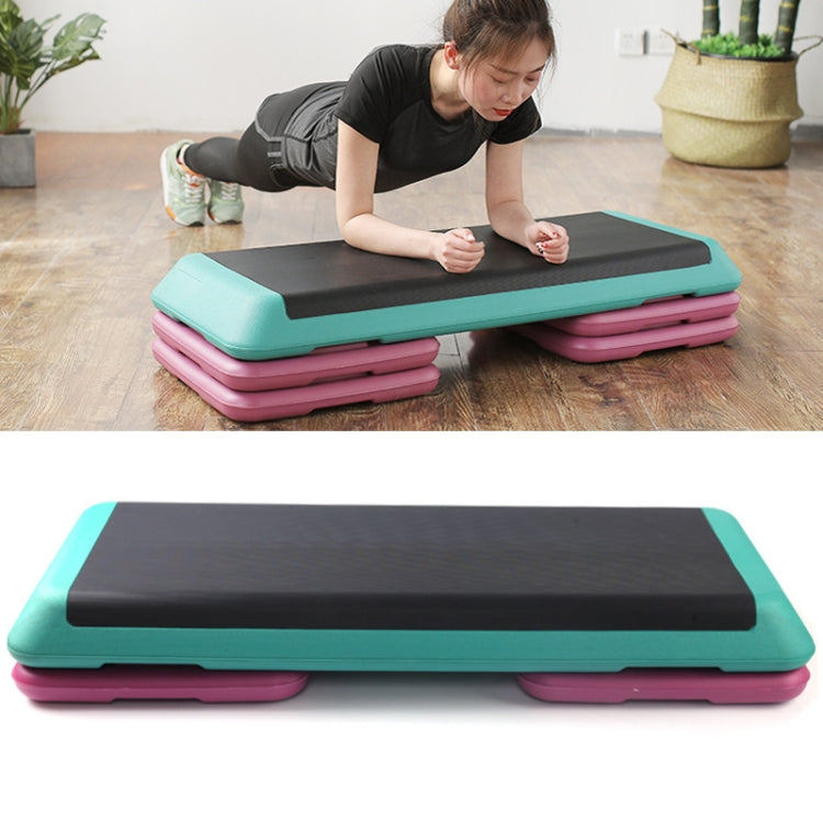 110cm Fitness Pedal Adjustable Sports Yoga Fitness Aerobics Pedal, Gray Motherboard + 4 Black Base, Red Motherboard + 4 Black Base, Grass Green Motherboard + 4 Grass Green Bases, Dark Green Motherboard + 4 Red Base, Dark Green Motherboard + 4 Black Bas...