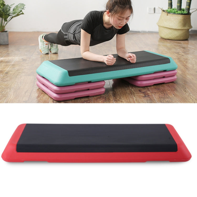 110cm Fitness Pedal Adjustable Sports Yoga Fitness Aerobics Pedal, Gray Motherboard + 4 Black Base, Red Motherboard + 4 Black Base, Grass Green Motherboard + 4 Grass Green Bases, Dark Green Motherboard + 4 Red Base, Dark Green Motherboard + 4 Black Bas...
