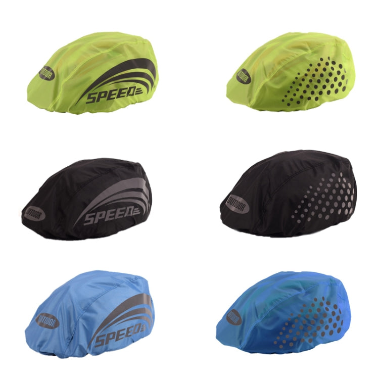 2 PCS Cycling Helmet Rain Cover Outdoor Reflective Safety Helmet Cover, Free Size