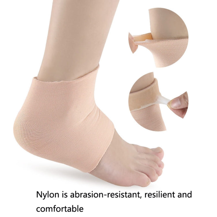1 Pair SEBS Heel Protector Foot Socks, Skin Color